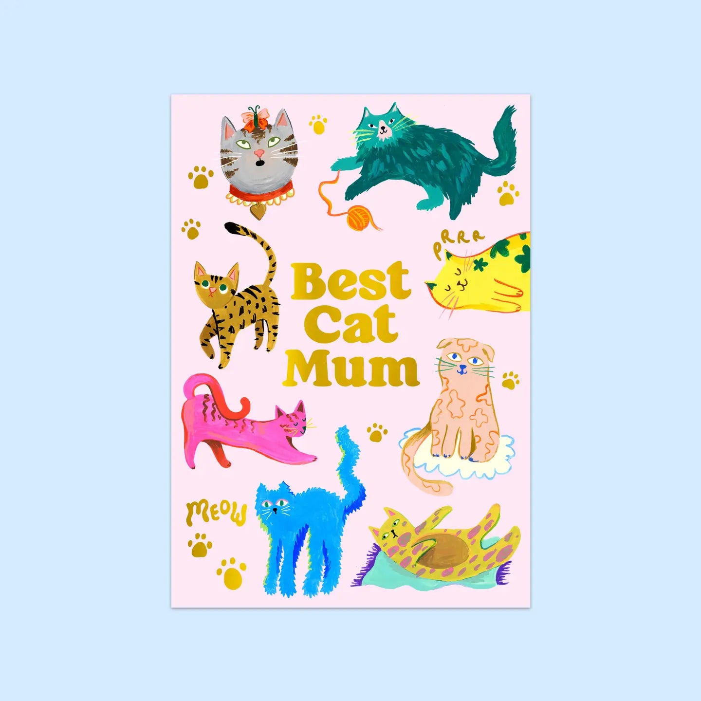Best Cat Mum Card
