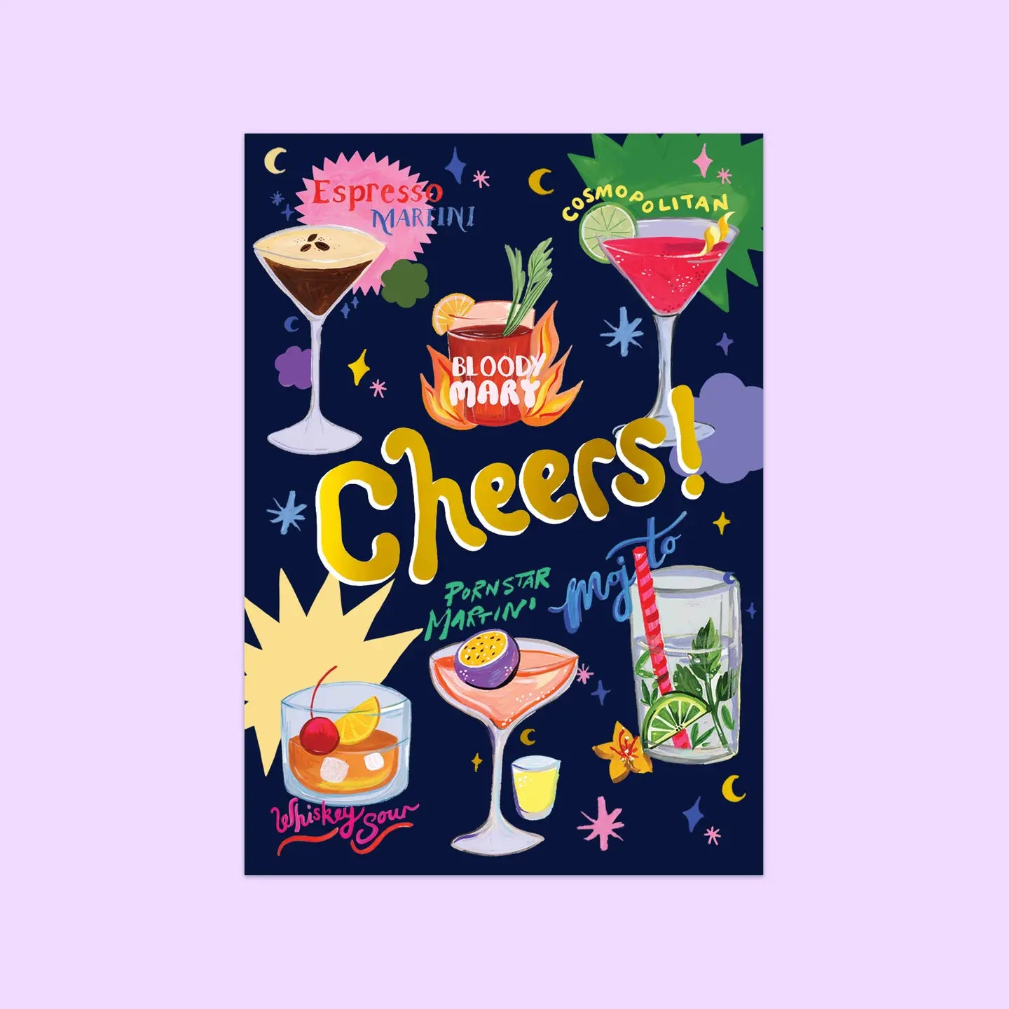 Cocktail Cheers Card