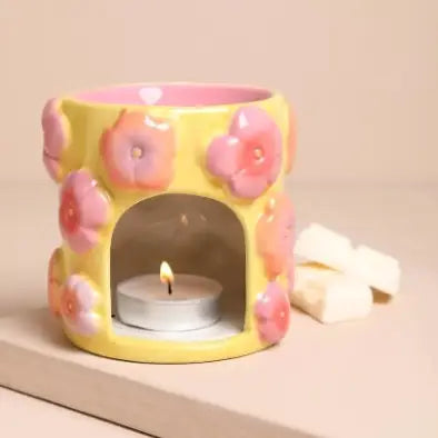 Floral Ceramic Wax Melt Burner