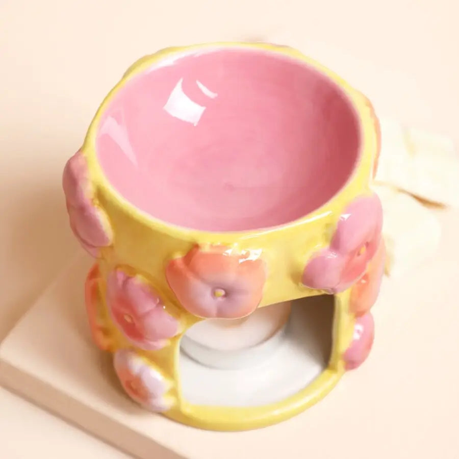 Floral Ceramic Wax Melt Burner