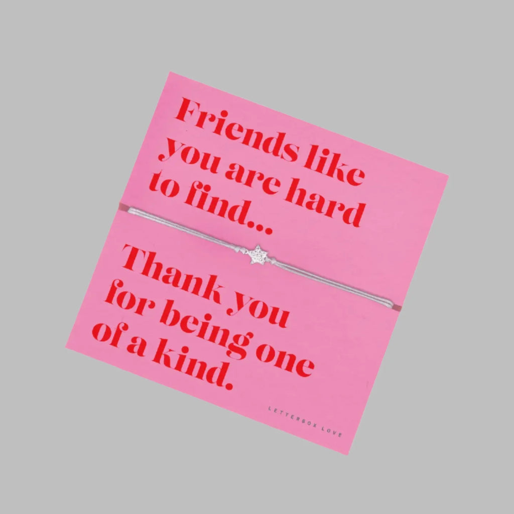 Friend.. Thank You Star Bracelet Sentiment