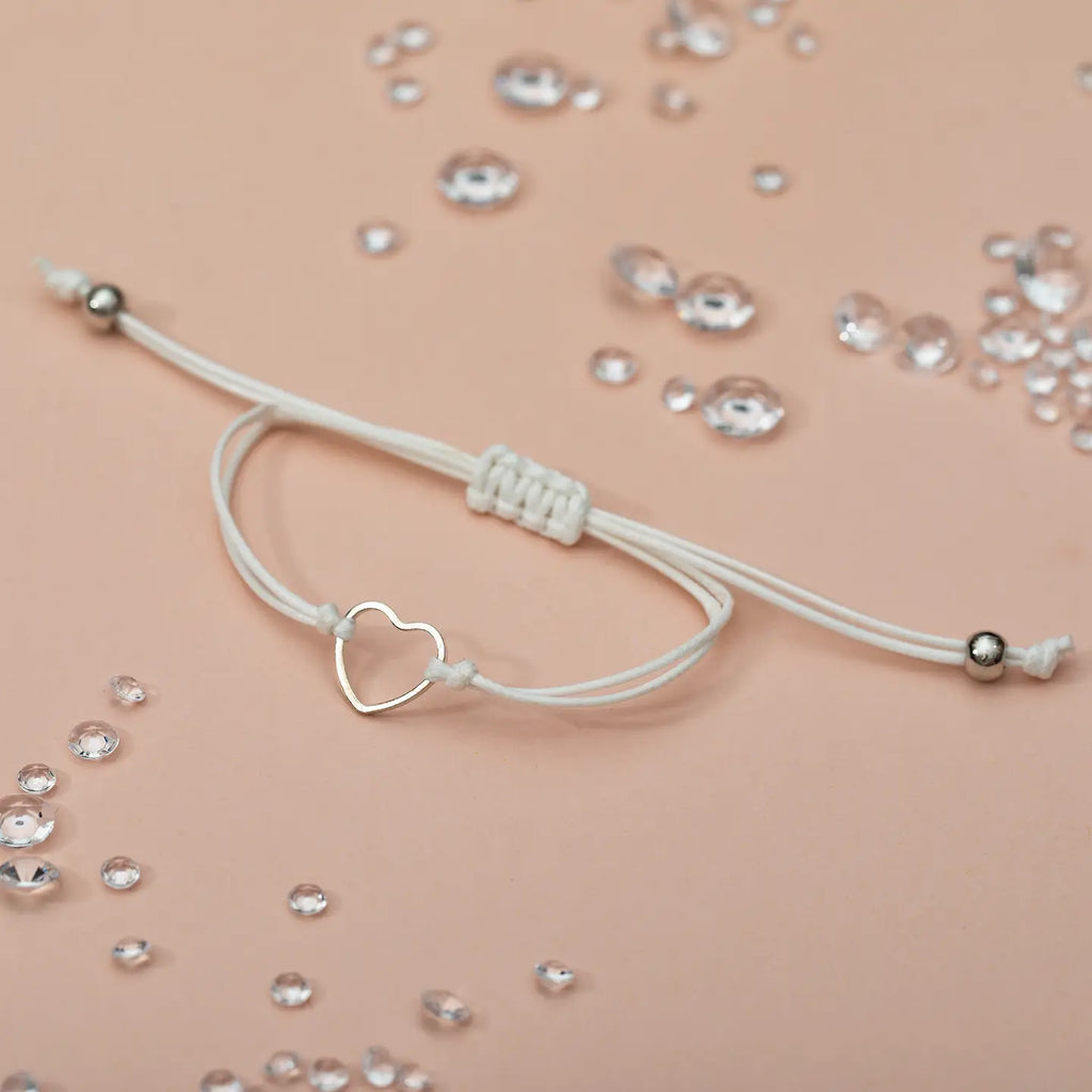 Get Well Soon Heart Bracelet Sentiment