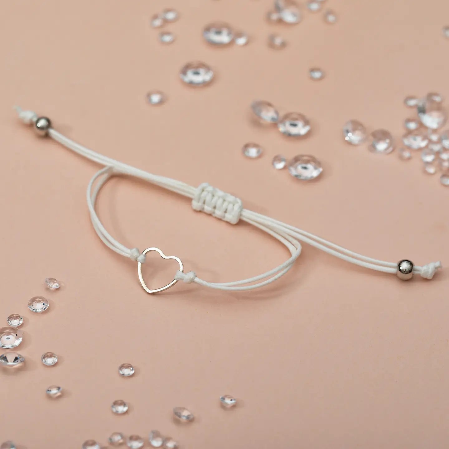 Get Well Soon Heart Bracelet Sentiment