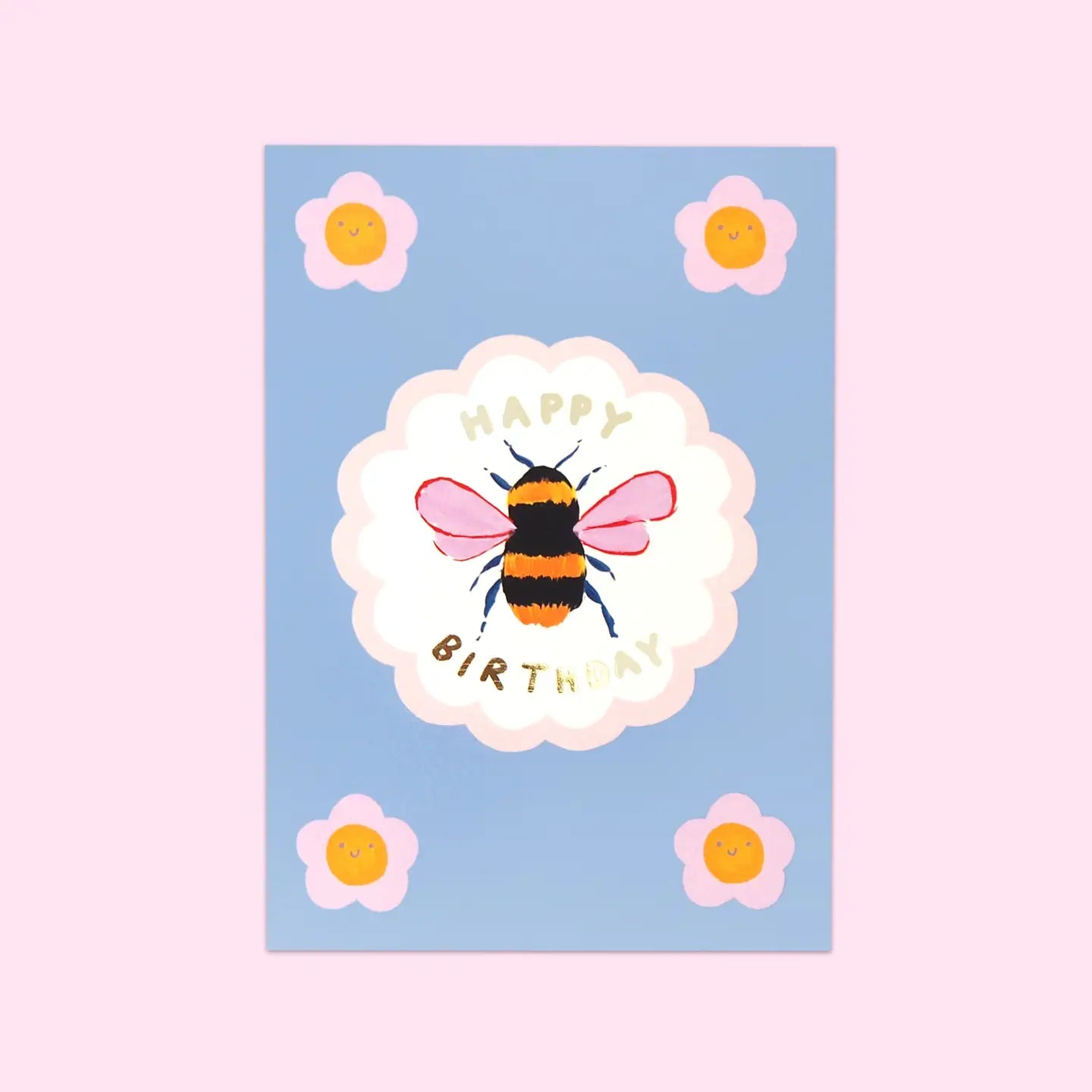 Happy Birthday Bee Card