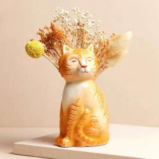 Orange Tigger Vase
