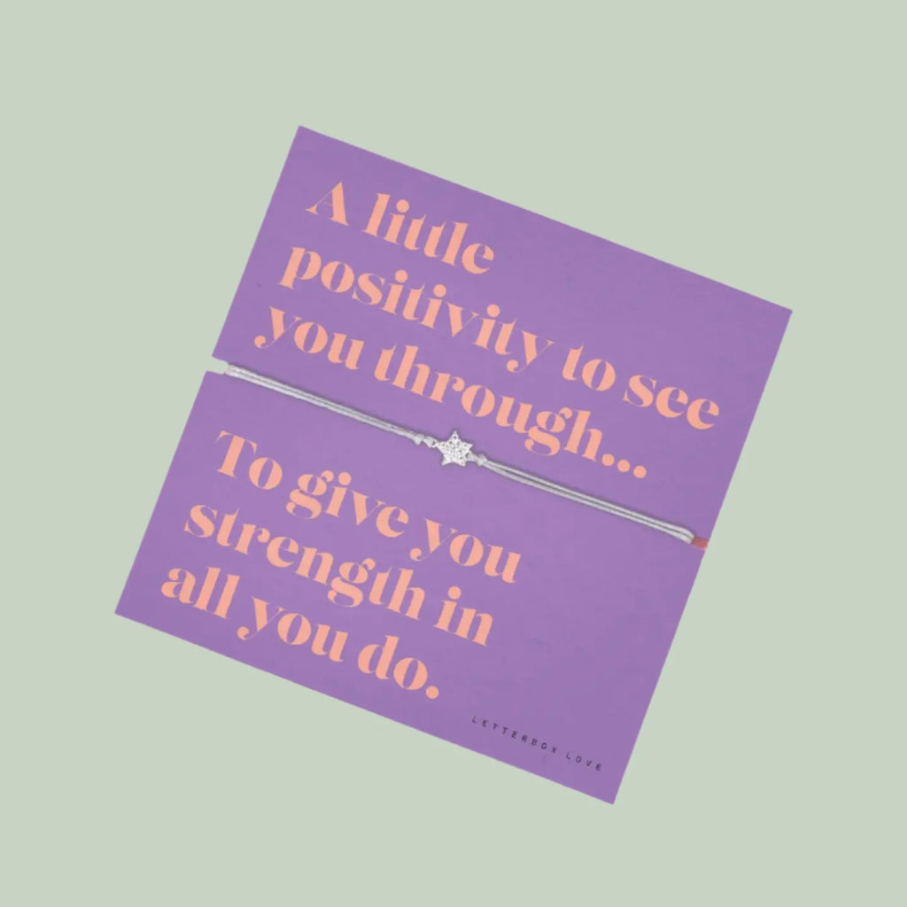Strength & Positivity Star Bracelet Sentiment