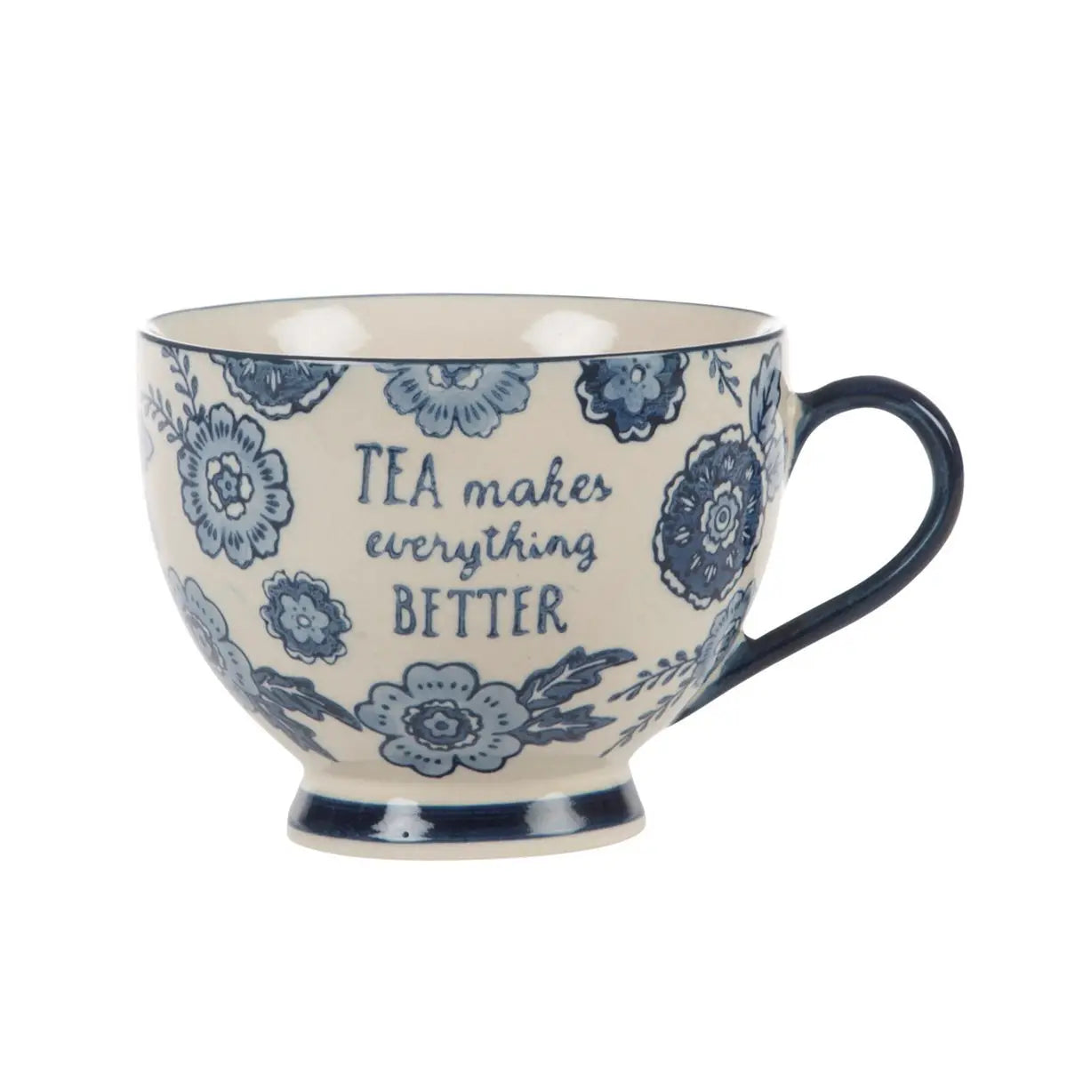 Tea Makes Everything Better Floral Mug