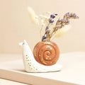 Ceramic Snail Bud Vase